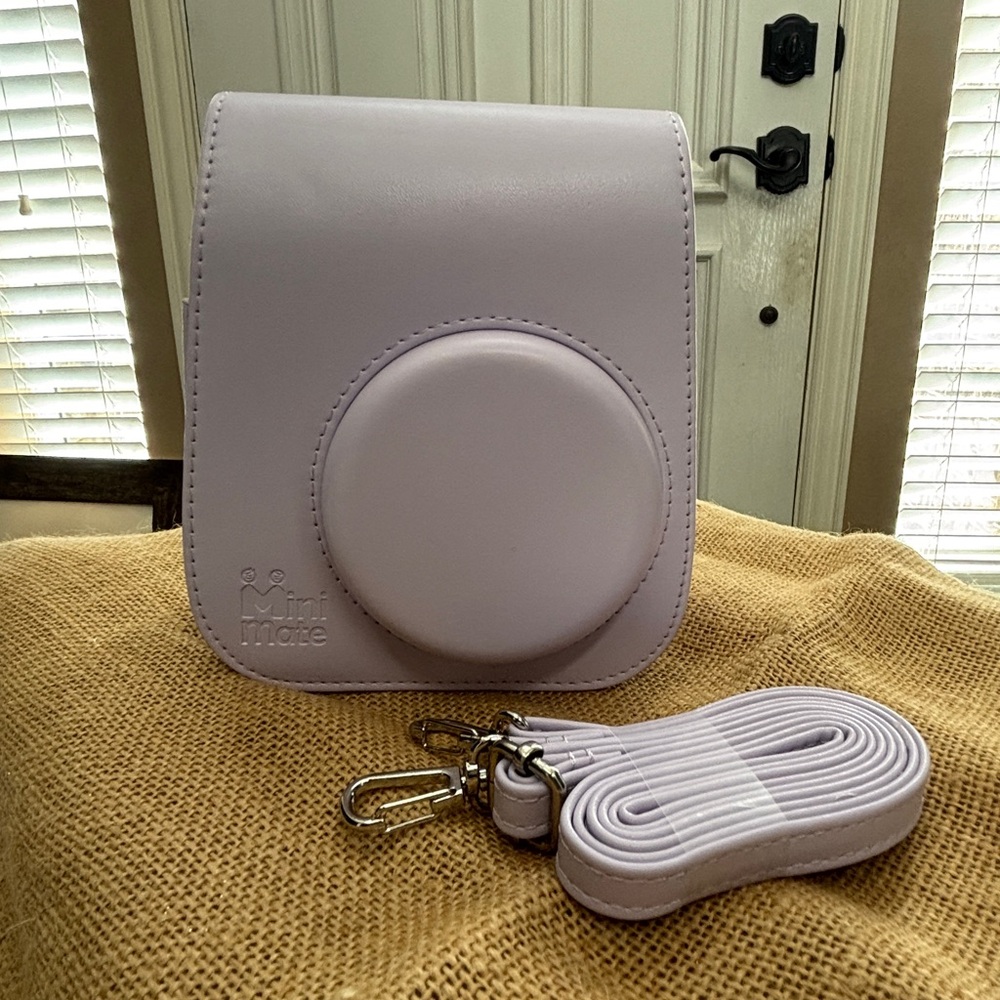 Mini Mate Lavender Camera Bag with Strap